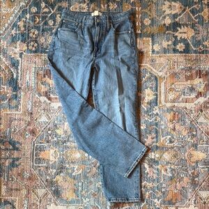 Madewell Blue Straight Jeans Medium Wash
